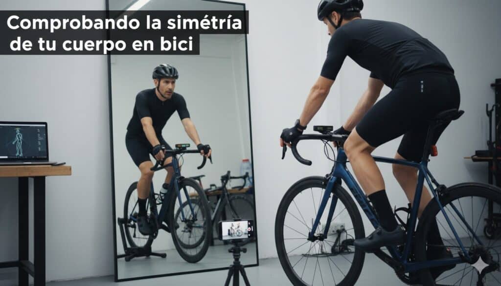 Comprobando la simetría de tu cuerpo en la bici
