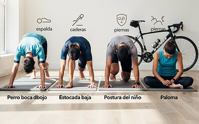 Ejercicios de Yoga para ciclistas