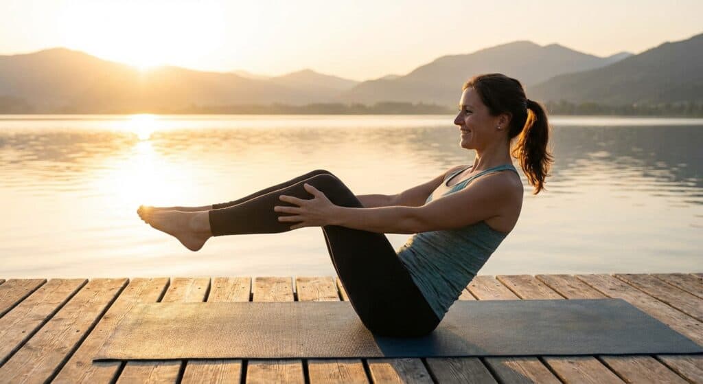 Postura del Barco (Navasana – variante)