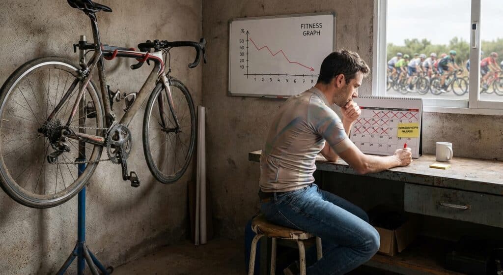 Cómo afecta dejar de entrenar unas semanas en ciclismo