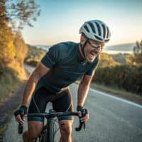 Dolor de espalda encima de la bici