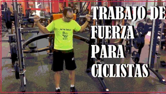entrenamiento en el gimnasio para ciclistas