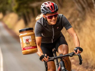 mantequilla mani ciclismo