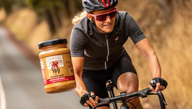 mantequilla mani ciclismo