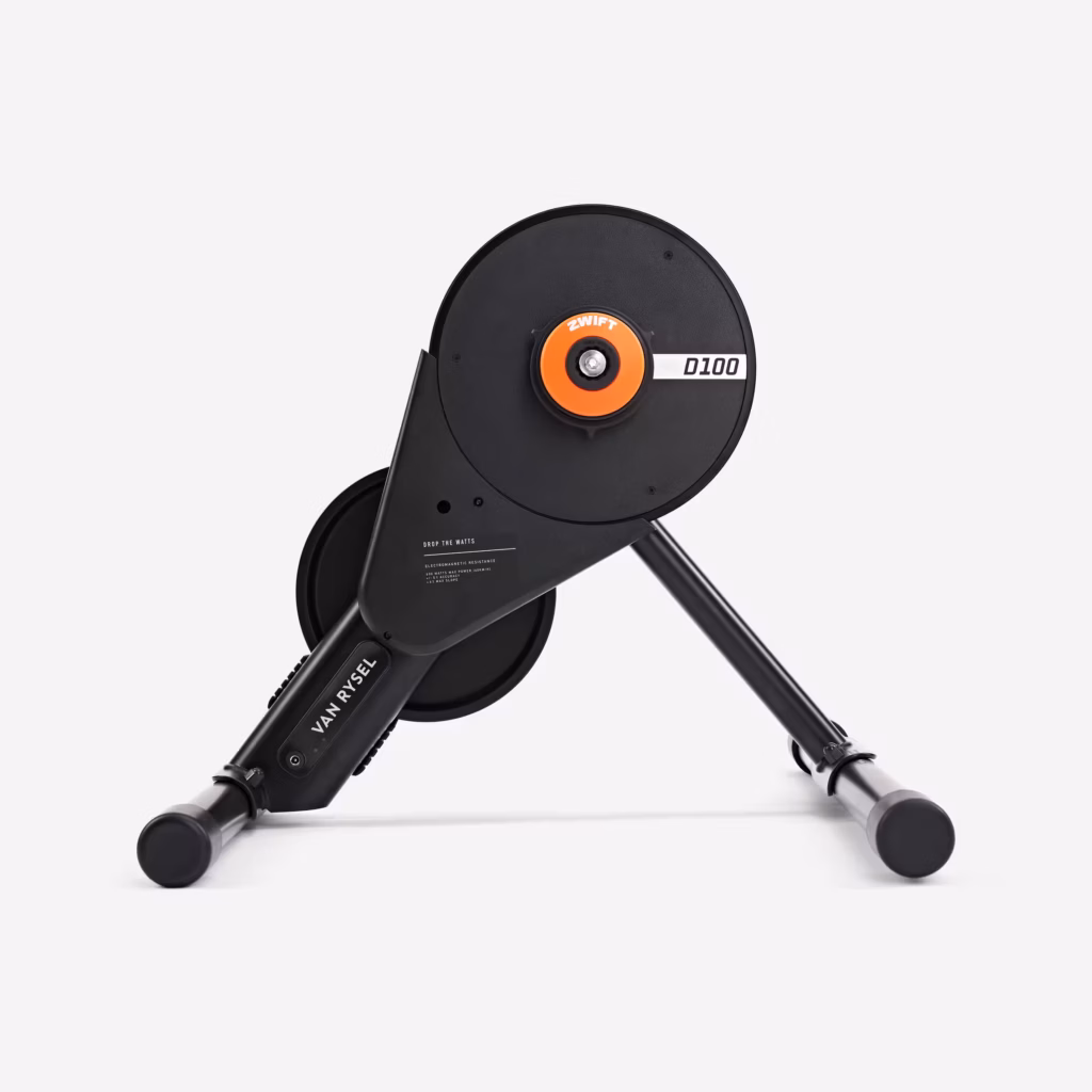 rodillo entrenamiento van rysel d100 zwift click and cog