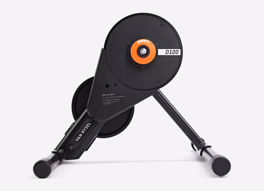 rodillo entrenamiento van rysel d100 zwift click and cog