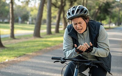 Sientes hormigueo en las manos al montar en bici