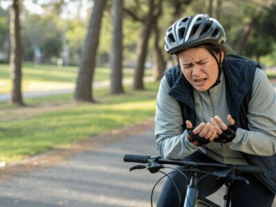 Sientes hormigueo en las manos al montar en bici