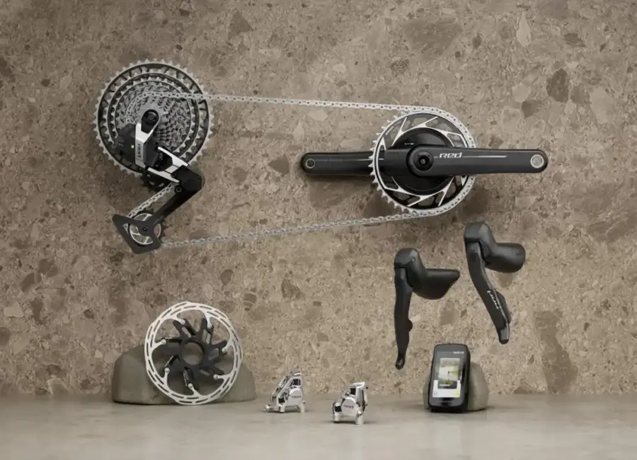 08 sr red xplr fps our lightest gravel groupset