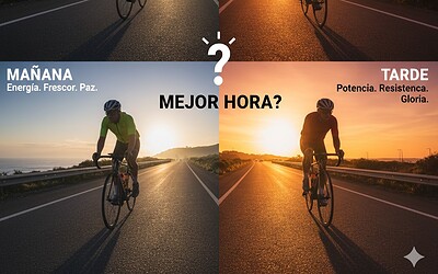 ¿Mañana o tarde? La mejor hora para entrenar en bici