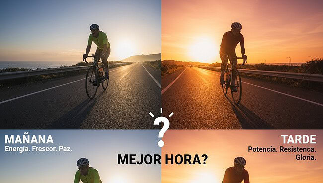 ¿Mañana o tarde? La mejor hora para entrenar en bici