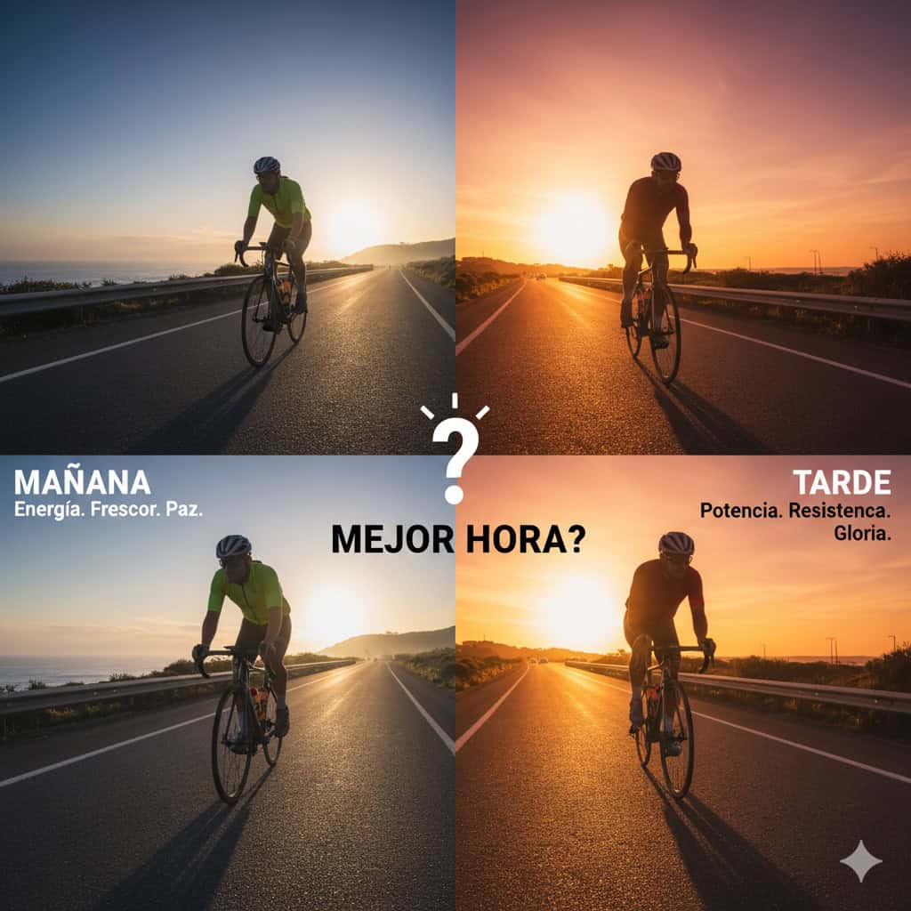 ¿Mañana o tarde? La mejor hora para entrenar en bici
