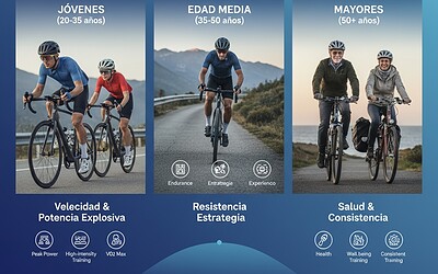El rendimiento ciclista y la edad: Una visión general
