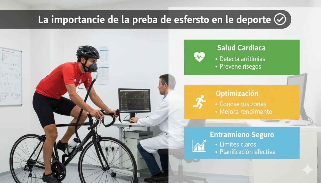 Prueba de esfuerzo para ciclistas – ergoespirometría, VO₂ máx y zonas de entrenamiento