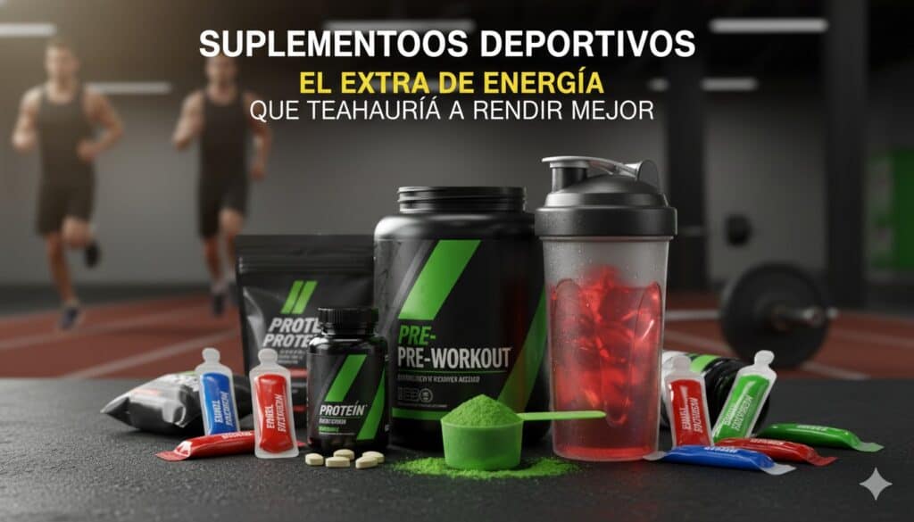 Suplementos deportivos: el extra de energía que te ayudará a rendir mejor