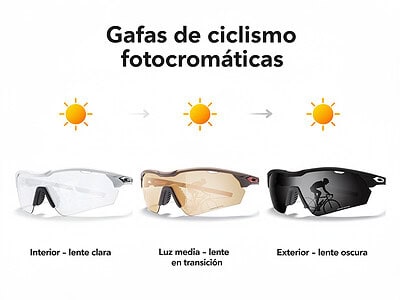 Qué son las gafas de ciclismo fotocromáticas