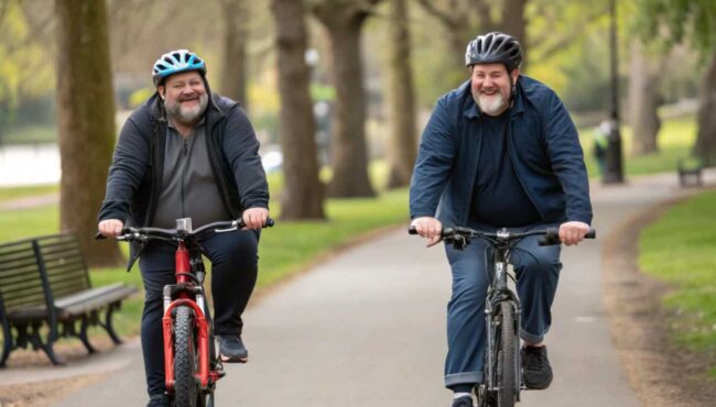 ciclistas gordos