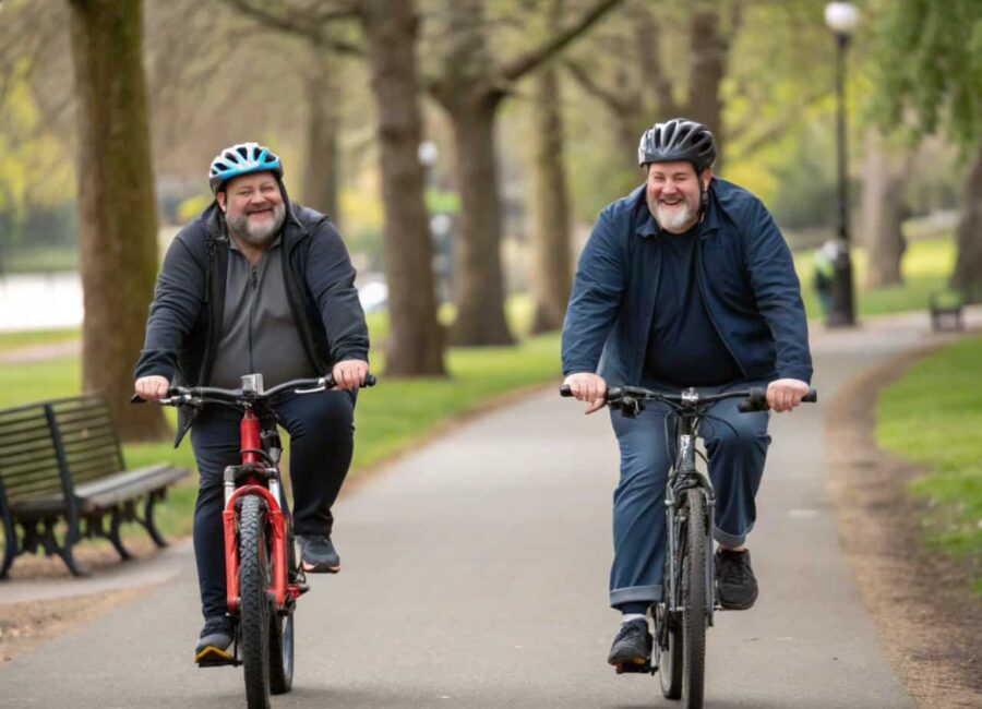 ciclistas gordos