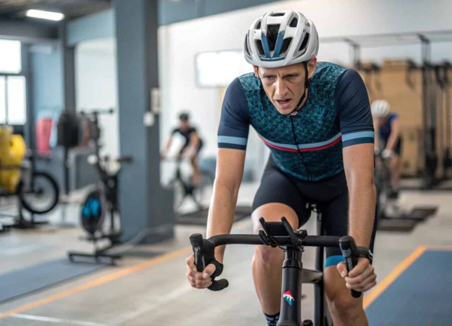 entrenamiento de ciclismo de una hora