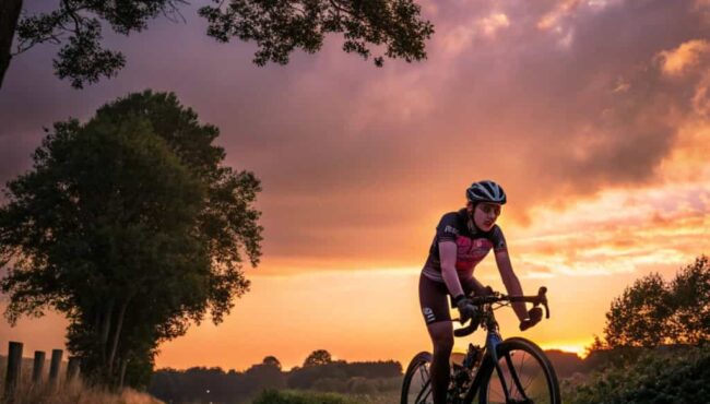 entrenar en bicicleta por la tarde 1