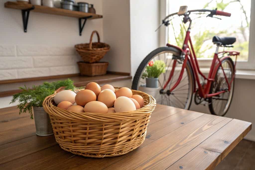 huevos y ciclismo
