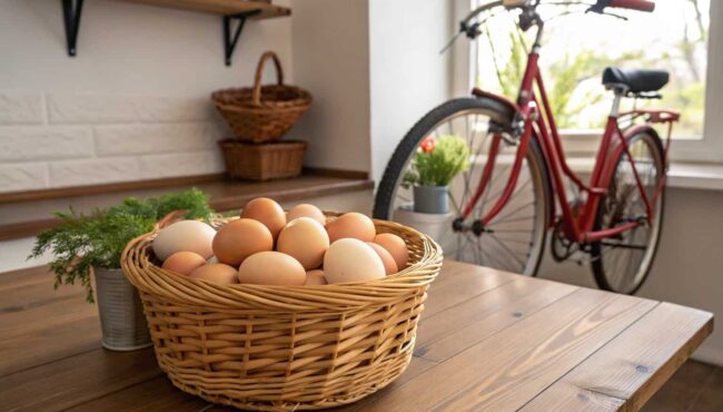 huevos y ciclismo