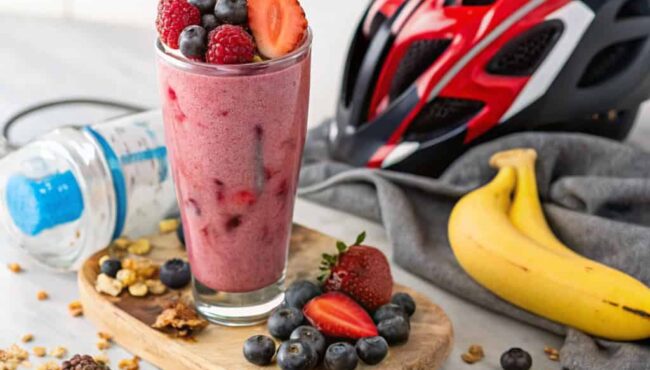 imagen de un batido para entrenamiento de ciclismo