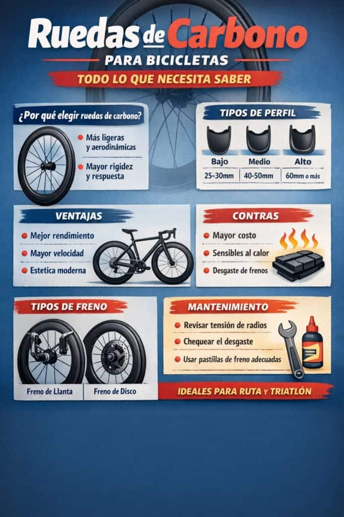 Ruedas de carbono para bicicletas