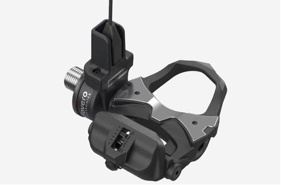A bicycle pedal with a black handlebar.