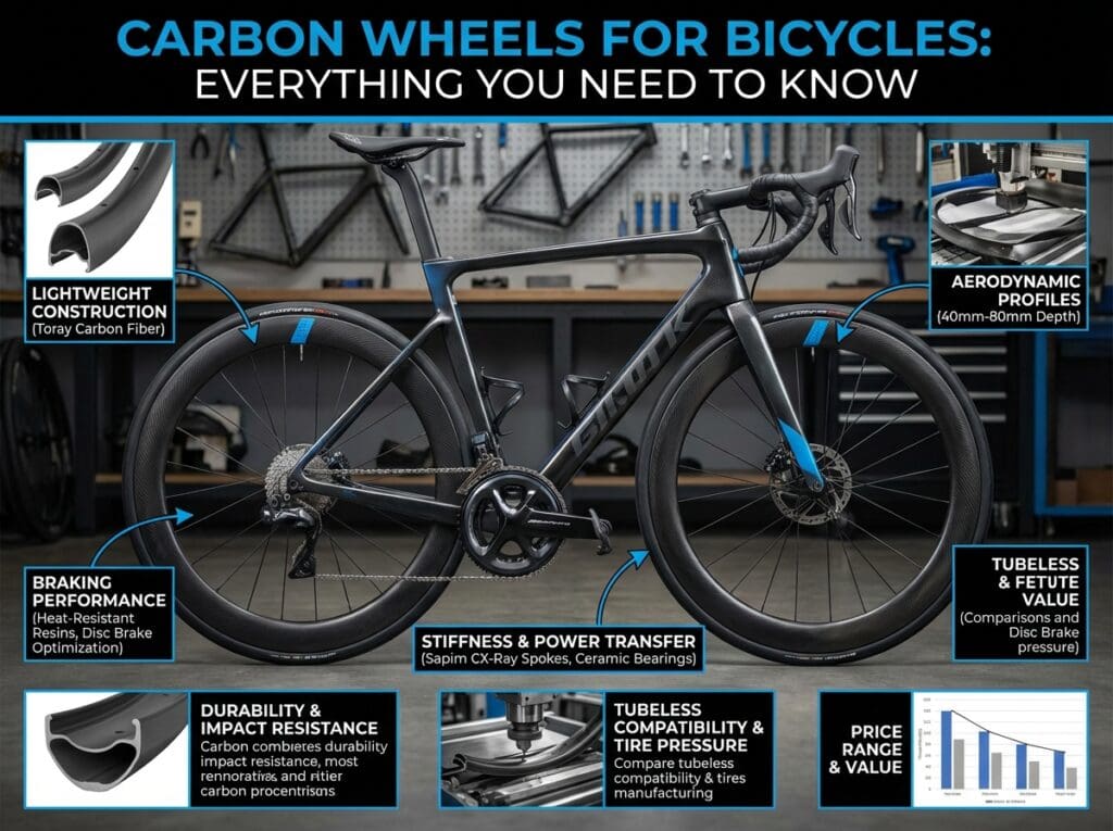 Ruedas de carbono para bicicletas