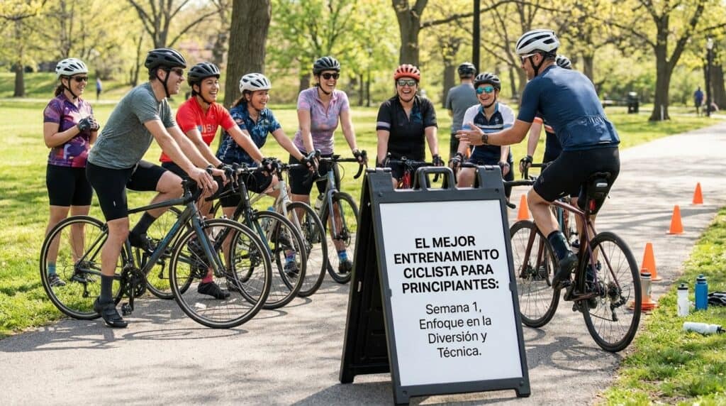 El mejor entrenamiento ciclista para principiantes