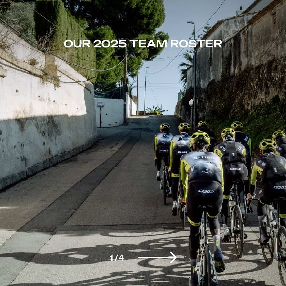 Q36.5 Pro Cycling Team: Desvelada la plantilla oficial para la temporada 2025