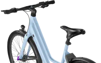Stylish Step Through Ebike in Dreamy Blue Color Elegant Design 2048x2048