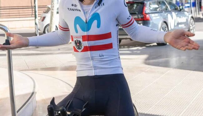 TT training with @lazkanooier and the boys MovistarTeam2024@abus cycling RodamosJuntos