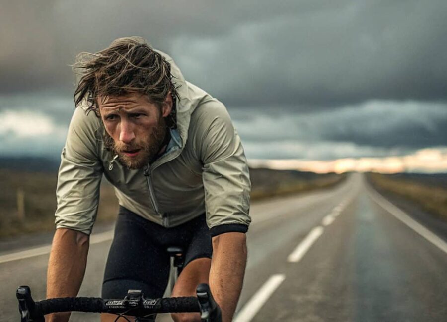 ciclista cansado en bicicleta 1