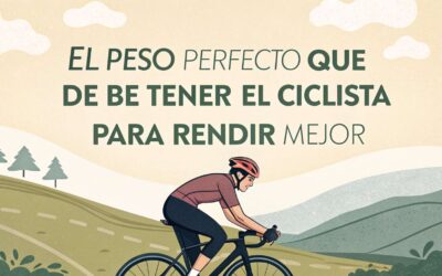 el peso perfecto que debe tener el ciclista para r