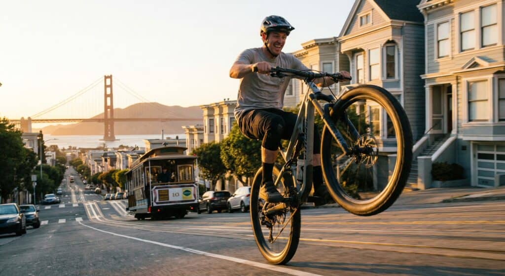 Cómo hacer un caballito en bici