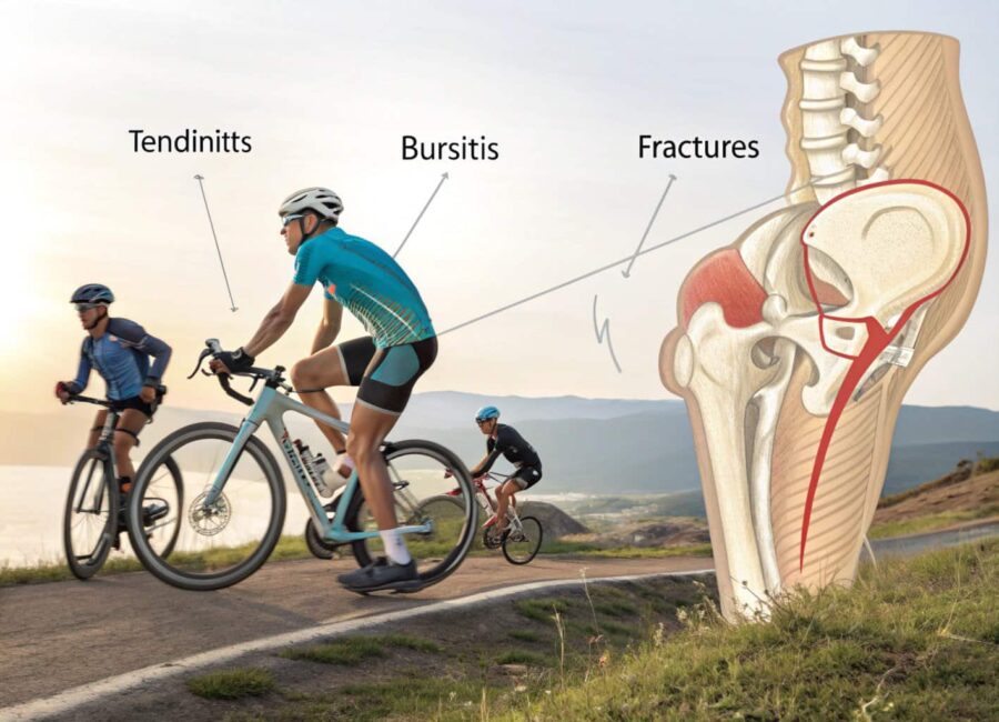 lesiones en caderas que afectan a ciclistas