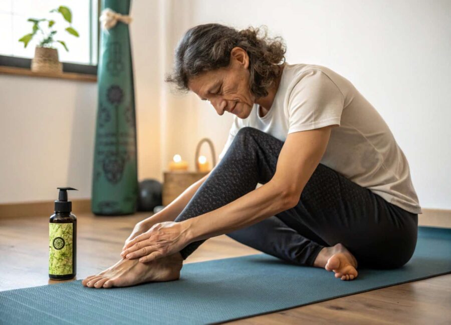 masaje en los gemelos uno mismo