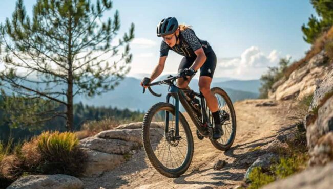 mejorar las bajadas en una bicicleta de gravel