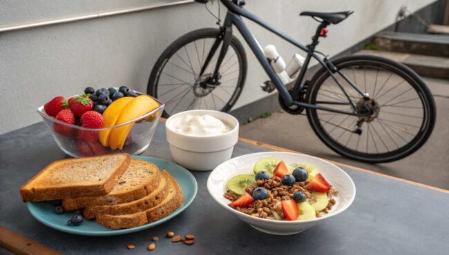 para perder peso en bici es importante desayunar