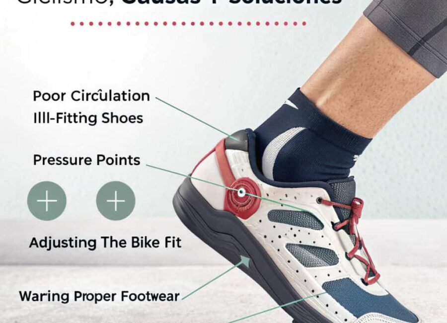 puntas de los pies dormidas en ciclismo causas y