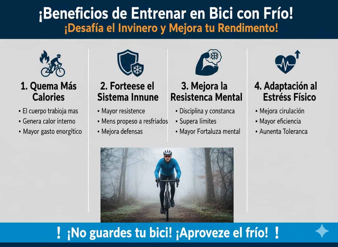 Beneficios de Entrenar en Bici con Frío
