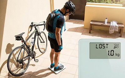 Cuánto trabajo tienes que hacer en bicicleta para bajar 1 kg