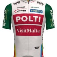 ¡Rojo, Blanco y Verde para la Victoria! Descubre el Nuevo Maillot del Team Polti VisitMalta 2025