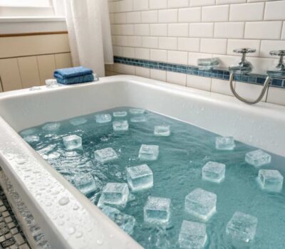 ba os en agua con hielos