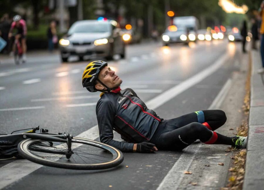 ciclista lesionado