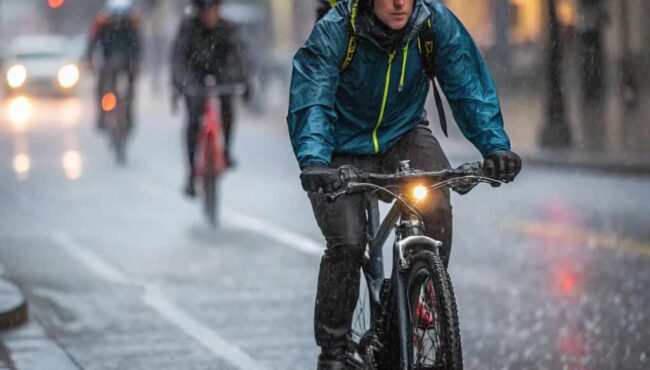 consejos para pedalear con lluvia