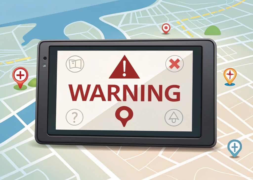 señal de peligro en Garmin
