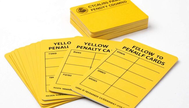 tarjetas de falta amarillas en el ciclismo